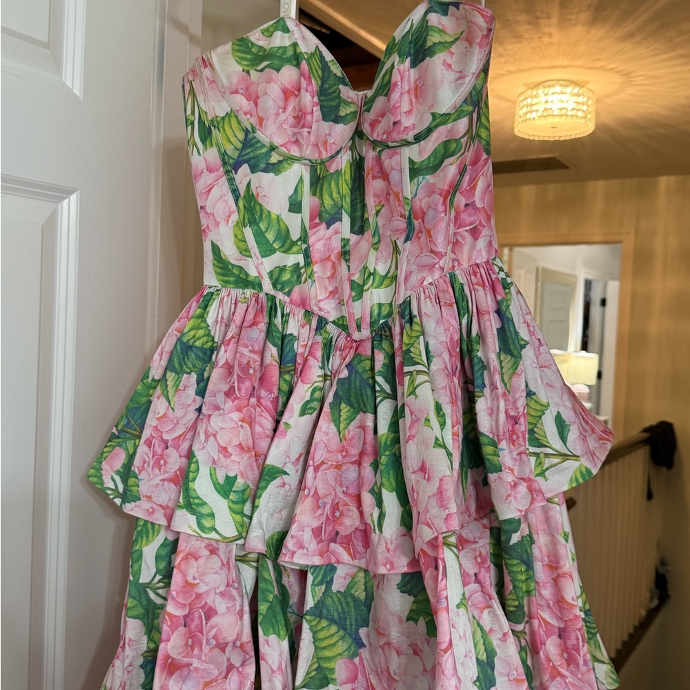 Jovani Floral Tiered Maxi Dress - Picture 4 of 8